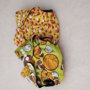 New Hip Huggers Pocket Cloth Diapers (set of 2)
